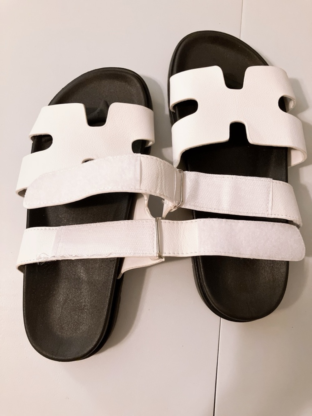 H-Cut-Out Designer Chypre-Style (Hermes) Slides Sandals Women’s 9/10 - Picture 8 of 11